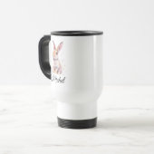 Personalized Cute Rabbit Bunny Coffee Mug Reisebecher (Vorderseite Links)