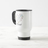 Personalized Cute Rabbit Bunny Coffee Mug Reisebecher (Vorderseite Links)