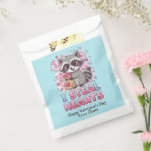 Personalized Cute Raccoon Classroom Valentine Geschenktütchen (Versiegelt)
