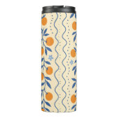 Personalized cute retro citrus folk pattern thermosbecher (Rückseite)