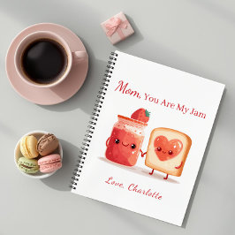 Personalized Cute Strawberry Jam Mothers Day Gift Notizblock