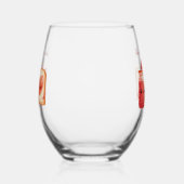 Personalized Cute Strawberry Jam Mothers Day Gift Weinglas Ohne Stiel (Links)