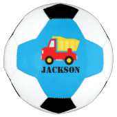 Personalized cute toy red dump truck lorry kid's fußball (Vorderseite)