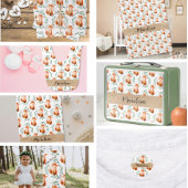 Personalized Cute woodland Fox nursery decor Seitenschläferkissen