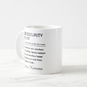 Personalized Cybersecurity Analyst Definition Kaffeetasse (Vorderseite Links)