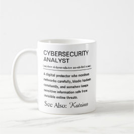 Personalized Cybersecurity Analyst Definition Kaffeetasse