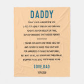 Personalized Dad Blanket | Custom Father’s Day Fleecedecke (Vorderseite)