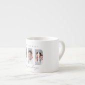 Personalized Dad Photo | Best Dad Ever Espressotasse (Vorderseite Rechts)