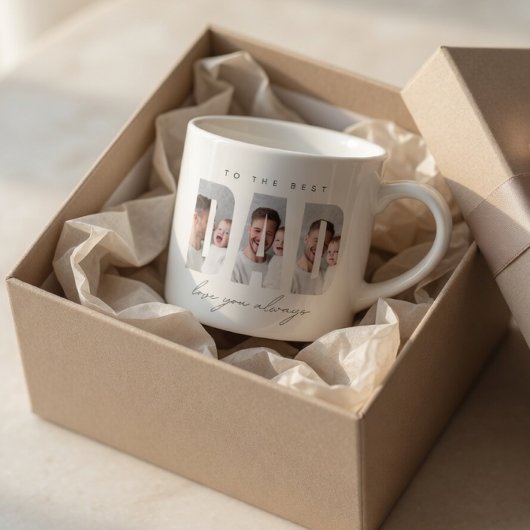 Personalized Dad Photo | Best Dad Ever Espressotasse