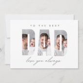 Personalized Dad Photo Card | Best Dad Ever Custom Feiertagskarte (Vorderseite)