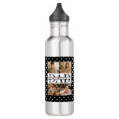 Personalized Dad Photo Collage & Kids Name Edelstahlflasche (Links)