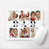 Personalized Dad Photo Collage Mousepad (Mit Mouse)