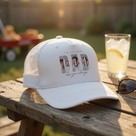 Personalized Dad Photo Hat | Best Dad Ever Custom  Truckerkappe
