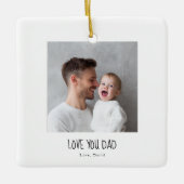 Personalized Dad Photo Ornament | Custom  (Vorderseite)