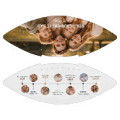 Personalized Dad Timeline Photo Keepsake Football (Paneele)