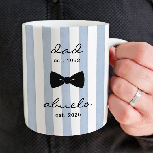 Personalized Dad to Abuelo Mug Gift Kaffeetasse