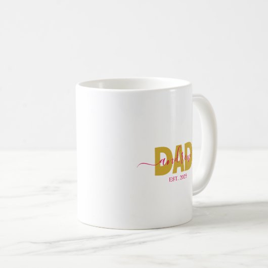 PERSONALIZED DAD TO BE KAFFEETASSE (VorderseiteRechts)