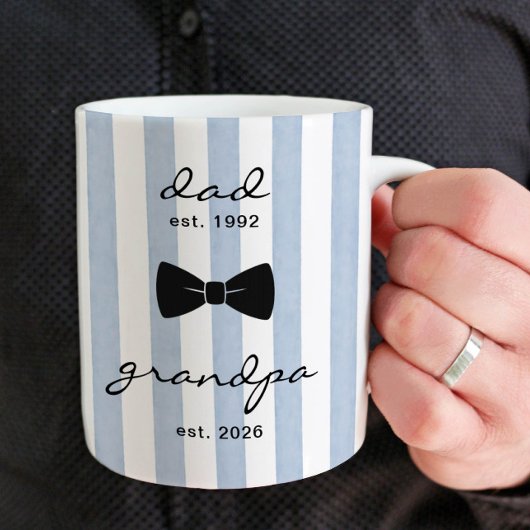 Personalized Dad to Grandpa Mug Gift Kaffeetasse