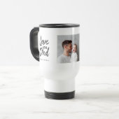 Personalized Dad with Photo Custom Gift Reisebecher (Vorderseite Links)