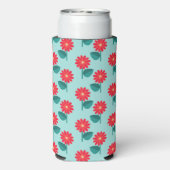 Personalized Daisy Pattern Can Cooler Selters Dosenkühler (Seltzer Rückseite)