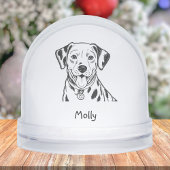 Personalized Dalmatian Dog Christmas Schneekugeln