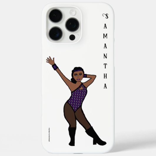 Personalized Dancer Purple Silver Print # 1 Case-Mate iPhone Hülle (Rückseite)