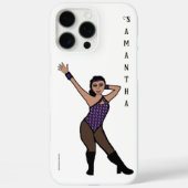 Personalized Dancer Purple Silver Print #2 Case-Mate iPhone Hülle (Rückseite)