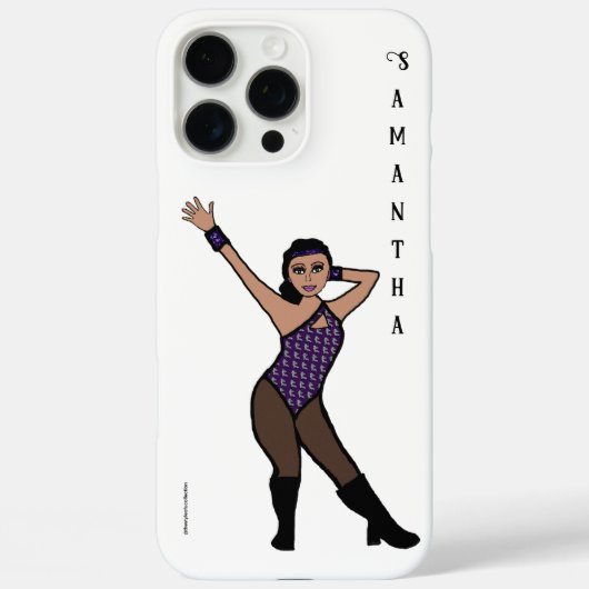 Personalized Dancer Purple Silver Print #2 Case-Mate iPhone Hülle (Rückseite)