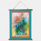 Personalized Dancer Wandteppich Mit Holzrahmen (Vorderseite)