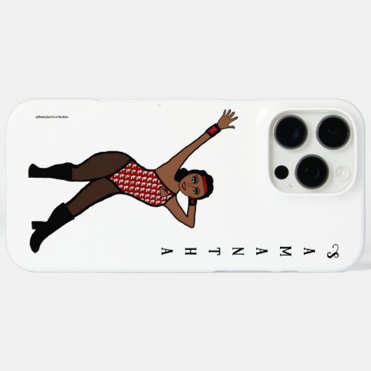 Personalized Dancer White Print # 1  Case-Mate iPhone Hülle (Rückseite (Horizontal))