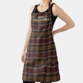 Personalized Dark Plaid Chef Apron Schürze (InSitu)