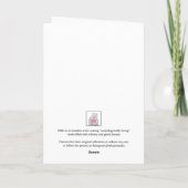 Personalized Date Simple Wedding Anniversary  Karte (Rückseite)