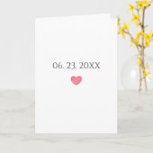 Personalized Date Simple Wedding Anniversary  Karte (Gelbe Blume)