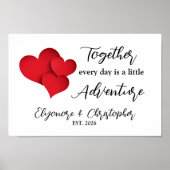 Personalized Date Together Every Day Adventure Poster (Vorne)