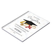 Personalized Daughter Graduation Keepsake  Notizblock (Linke Seite)