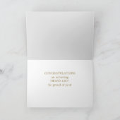 Personalized DEAN'S LIST Scholar congrats card Karte (Innenseite)