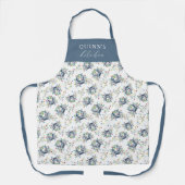 Personalized Deck the Claws Coastal Crab Christmas Schürze (Vorderseite)