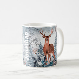 Personalized Deer Hunters Graphic Mug Kaffeetasse