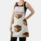 Personalized Delicious Tiramisu Dessert Pattern Schürze (InSitu)