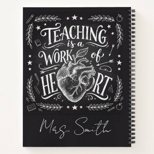 Personalized Deluxe Teacher Lesson Plan Notebook Notizblock (Rückseite)