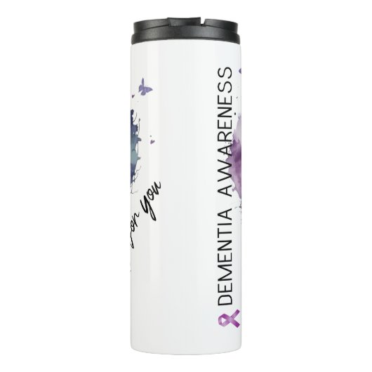 Personalized Dementia Awareness Thermal Tumbler Thermosbecher (Rückseite)