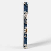 Personalized Denim Daisy Initial Phone Case (Rückseite / Rechts)