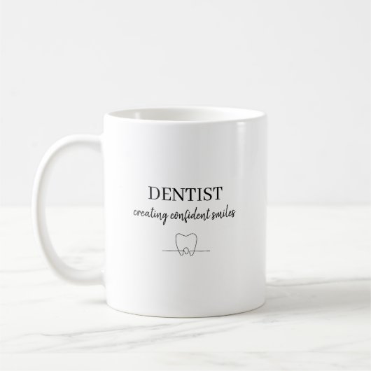Personalized Dentist Creating Confident Smiles  Kaffeetasse (Links)