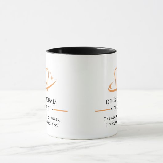 Personalized Dentist Logo Coffee Mug Tasse (Zentrum)