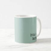 Personalized Dentist Name, Title & Clinic Logo Mug Kaffeetasse (VorderseiteRechts)