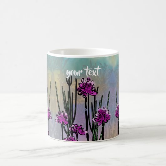 Personalized Desert Blooms - Artistic Coffee Mug Kaffeetasse (Mittel)