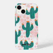Personalized Desert Pink Cacti Phone Case iPhone Hülle (Rückseite)