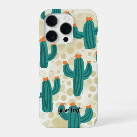 Personalized Desert Sand Cacti Phone Case iPhone Hülle (Rückseite)