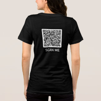 Personalized Design Your Own Funny QR Code Tri-Blend Shirt