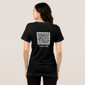 Personalized Design Your Own Funny QR Code Tri-Blend Shirt (Rückseite voll)